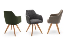 Polsterstuhl >REDDING< in cappuccino - 57x85x62 (BxHxT)