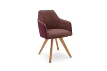 Polsterstuhl >REDDING< in bordeaux - 57x85x62 (BxHxT)