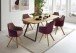 Polsterstuhl >REDDING< in bordeaux - 57x85x62 (BxHxT)