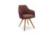 Polsterstuhl >REDDING< in bordeaux - 57x85x62 (BxHxT)
