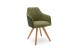 Polsterstuhl >REDDING< in oliv, Arizona & Mercury Stoffmix - 57x85x62cm (BxHxT)
