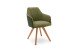 Polsterstuhl >REDDING< in oliv, Arizona & Mercury Stoffmix - 57x85x62cm (BxHxT)