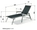 Gartenliege >Bodega< in Grau , Kunstfasergewebe - 194x102x75cm (BxHxT)