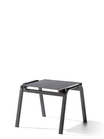 Gartenlounge-Hocker >Cadiz< in Grau, Kunstfasergewebe - 56x44x57cm (BxHxT)