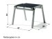 Gartenlounge-Hocker >Cadiz< in Grau, Kunstfasergewebe - 56x44x57cm (BxHxT)