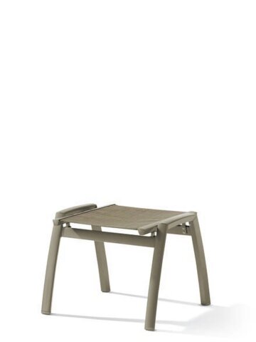Gartenlounge-Hocker >Catena< in Natur, Kunstfasergewebe - 55x43x58cm (BxHxT)