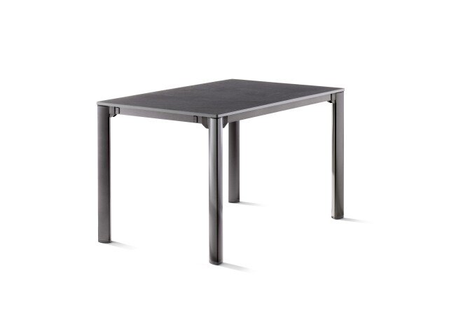 Gartentisch >Exclusiv< in Schiefer anthrazit, vivodur ® - 120x74x80cm (BxHxT)