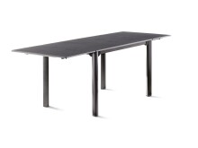 Gartentisch >Exclusiv< in Schiefer anthrazit, vivodur ® - 120x74x80cm (BxHxT)