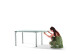 Gartentisch >Exclusiv< in Schiefer anthrazit, vivodur ® - 120x74x80cm (BxHxT)