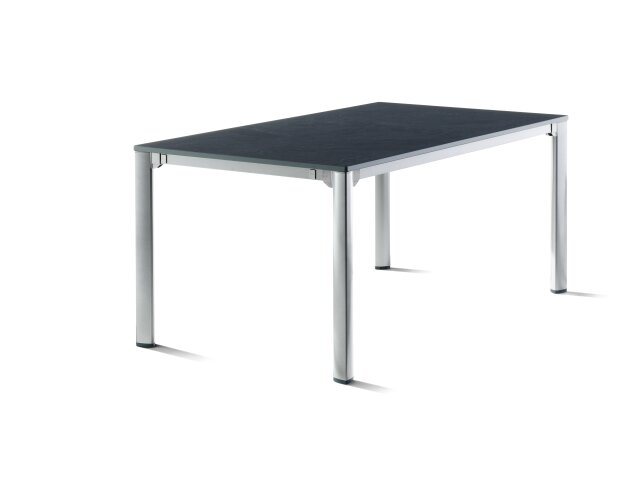 Gartentisch >Exclusiv< in Schiefer anthrazit, vivodur ® - 165x74x95cm (BxHxT)