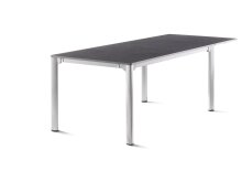 Gartentisch >Exclusiv< in Schiefer anthrazit, vivodur ® - 165x74x95cm (BxHxT)