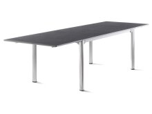 Gartentisch >Exclusiv< in Schiefer anthrazit, vivodur ® - 165x74x95cm (BxHxT)