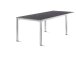 Gartentisch >Exclusiv< in Schiefer anthrazit, vivodur ® - 165x74x95cm (BxHxT)