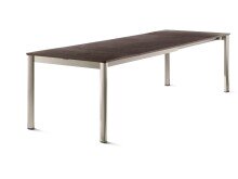 Gartentisch >Exclusiv< in Schiefer mocca, vivodur ® - 165x74x95cm (BxHxT)