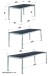 Gartentisch >Exclusiv< in Schiefer mocca, vivodur ® - 165x74x95cm (BxHxT)
