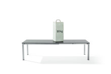 Gartentisch >Exclusiv< in Schiefer anthrazit, vivodur ® - 165x75x95cm (BxHxT)