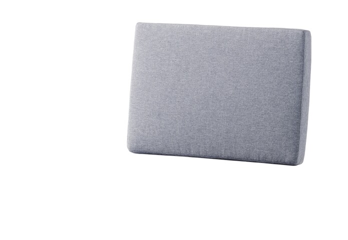Rückenkissen >Lugo< in Hellgrau, Polypropylen, Polyester - 61x8x42cm (BxHxT)