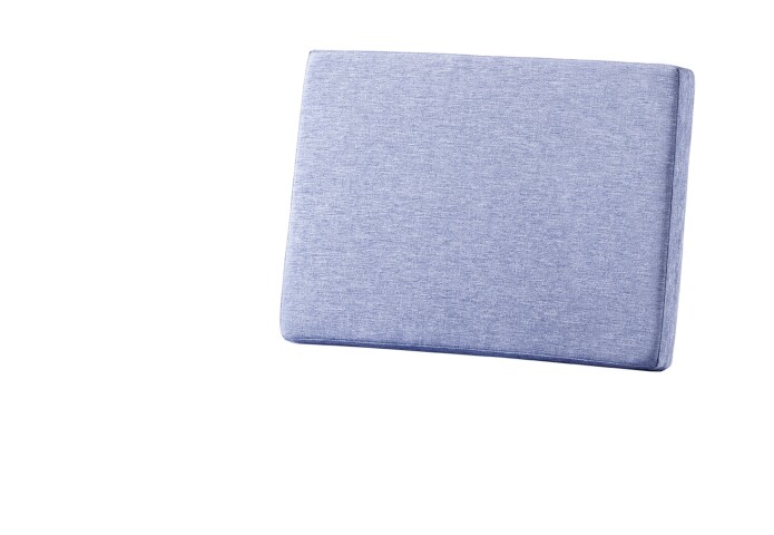 Rückenkissen >Lugo< in Hellblau, Polypropylen, Polyester - 61x8x42cm (BxHxT)