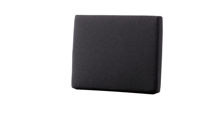 Rückenkissen >Lugo< in Dunkelgrau, Polypropylen - 53,5x8x42cm (BxHxT)