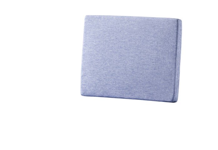 Rückenkissen >Lugo< in Hellblau, Polypropylen - 53,5x8x42cm (BxHxT)