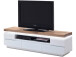 TV-Board >Lisa< in Weiß matt aus Massivholz - 175x49x40cm (BxHxT)