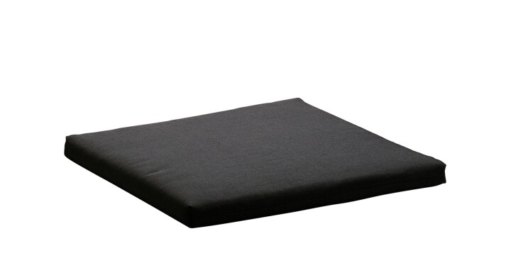Sitzkissen >Malaga< in Anthrazit, Kunstfasergewebe - 51x4x51cm (BxHxT)