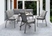 Gartenlounge-Eckteil >Malaga< in Silbergrau - 65,5x92x55,5 (BxHxT)