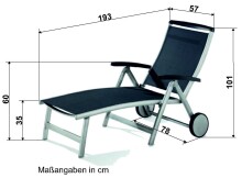 Rollliege >Royal< in Grau,...