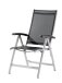 Klappstuhl >Salerno< in Grau, Textilux®-Kunstfasergewebe - 71x109x62cm (BxHxT)