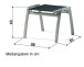 Hocker >Trento< in Grau, Kunstfasergewebe - 55x43x58cm (BxHxT)