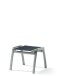 Hocker >Trento< in Grau, Kunstfasergewebe - 55x43x58cm (BxHxT)