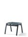 Hocker >Trento< in Silbergrau, Kunstfasergewebe - 55x43x58cm (BxHxT)