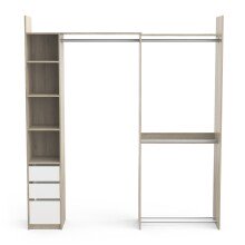 Kleiderschrank >SWING< in Kronberg Eiche - 199,7x218,3x43,9cm (BxHxT)