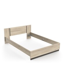Bettgestell >WATSON< in Kronberg Eiche - 148,3x71,7x204,3 cm B/H/T