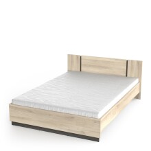 Bettgestell >WATSON< in Kronberg Eiche - 148,3x71,7x204,3 cm B/H/T