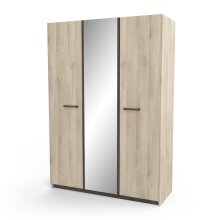 Drehtürenschrank >WATSON< in Kronberg Eiche - 133,5x191,5x51,4cm (BxHxT)