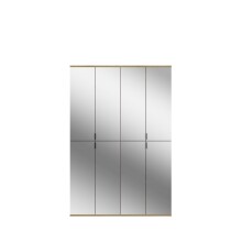 Garderoben-Set >Projekt X< in Artisan Eiche / Spiegelglas - 122x193x34cm (BxHxT)