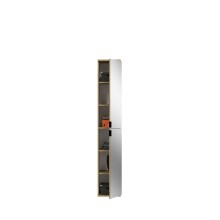 Garderoben-Set >Projekt X< in Artisan Eiche / Spiegelglas - 60x193x34cm (BxHxT)