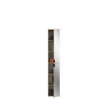 Garderoben-Set >Projekt X< in Artisan Eiche / Spiegelglas - 60x193x34cm (BxHxT)