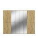 Garderoben-Set >Projekt X< in Artisan Eiche / Spiegelglas - 244x193x34cm (BxHxT)