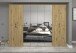 Garderoben-Set >Projekt X< in Artisan Eiche / Spiegelglas - 244x193x34cm (BxHxT)