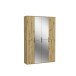 Garderoben-Set >Projekt X< in Artisan Eiche / Spiegelglas - 121x193x34cm (BxHxT)