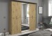 Garderoben-Set >Projekt X< in Artisan Eiche / Spiegelglas - 183x193x34cm (BxHxT)