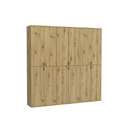 Garderoben-Set >Projekt X< in Artisan Eiche - 183x193x34cm (BxHxT)