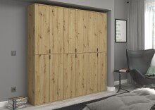 Garderoben-Set >Projekt X< in Artisan Eiche - 183x193x34cm (BxHxT)