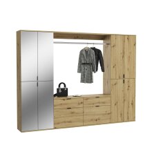Garderoben-Set >Projekt X< in Artisan Eiche /...
