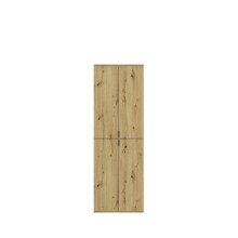 Garderoben-Set >Projekt X< in Artisan Eiche / Spiegelglas - 183x193x34cm (BxHxT)
