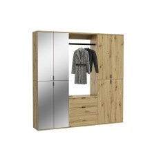 Garderoben-Set >Projekt X< in Artisan Eiche /...
