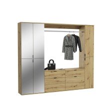 Garderoben-Set >Projekt X< in Artisan Eiche /...