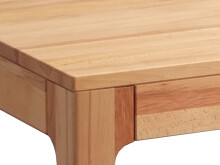 Schreibtisch >Timo< in Kernbuche aus Massivholz - 110x76x55cm (BxHxT)
